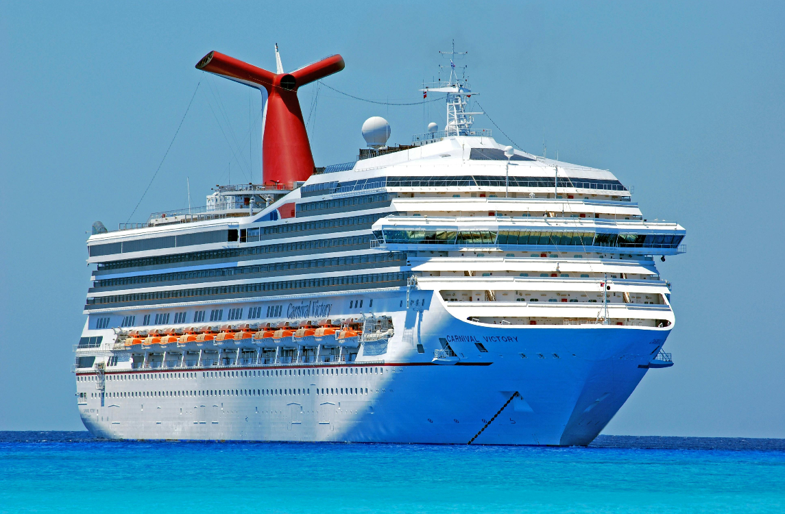 cruise ship at sea